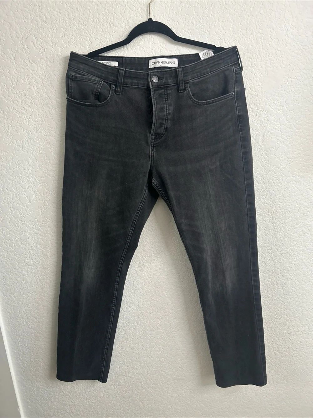 Calvin Klein Men's Charcoal Slim Jeans
